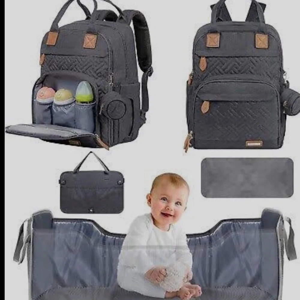 Yokakio | Diaper Bag Backpack for Girl or Boy Large NWT